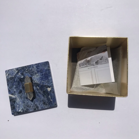 Kendra Scott Square Filigree Box In Blue Sodalite - Picture 4 of 6